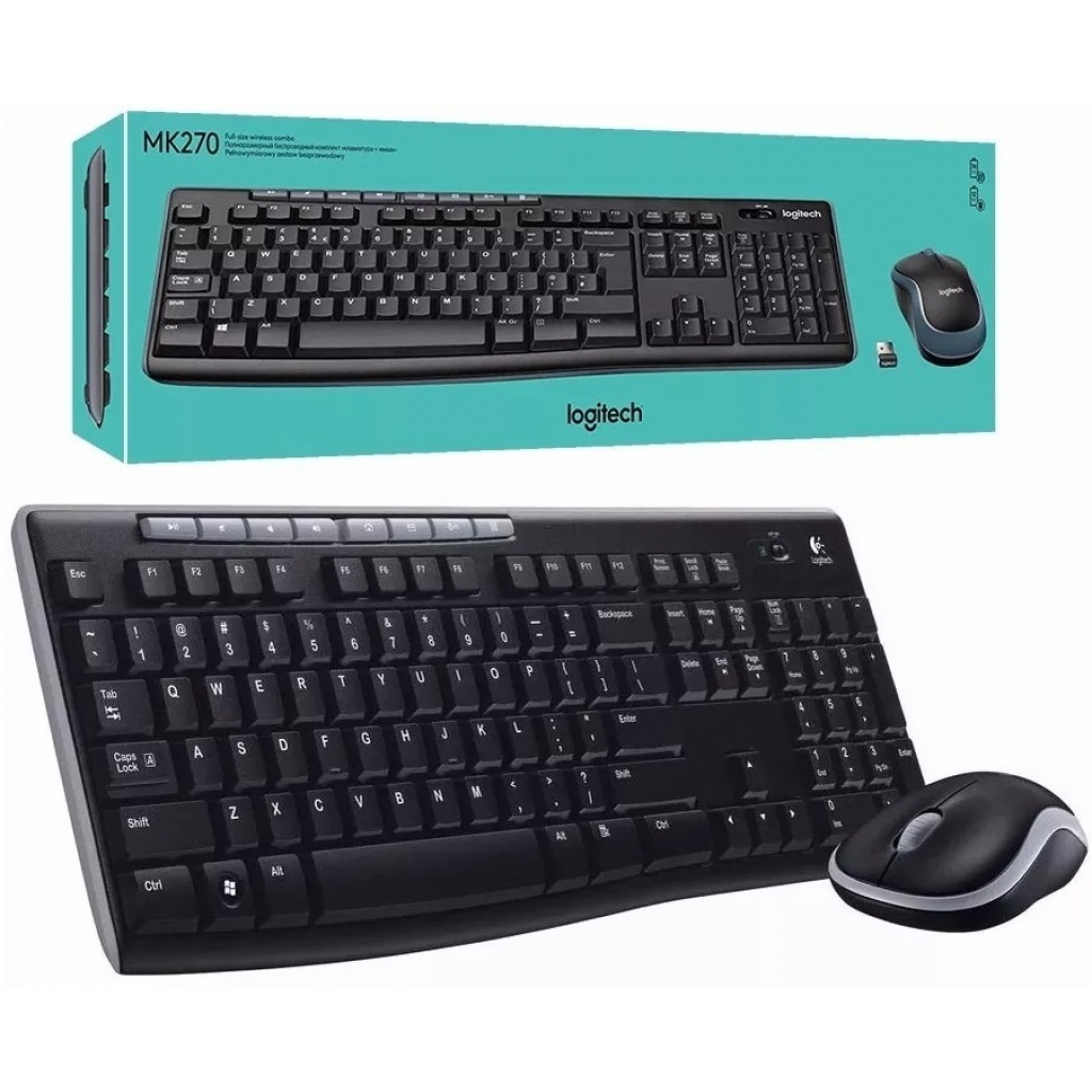 Logitech MK270 Combo Teclado y Ratón Inalámbrico