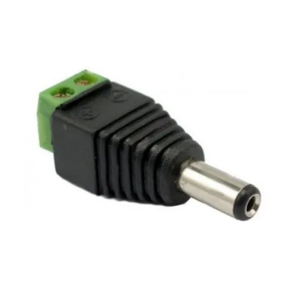 Conector 12v 2.1mm dc macho para CCTV Camaras Vigilancia