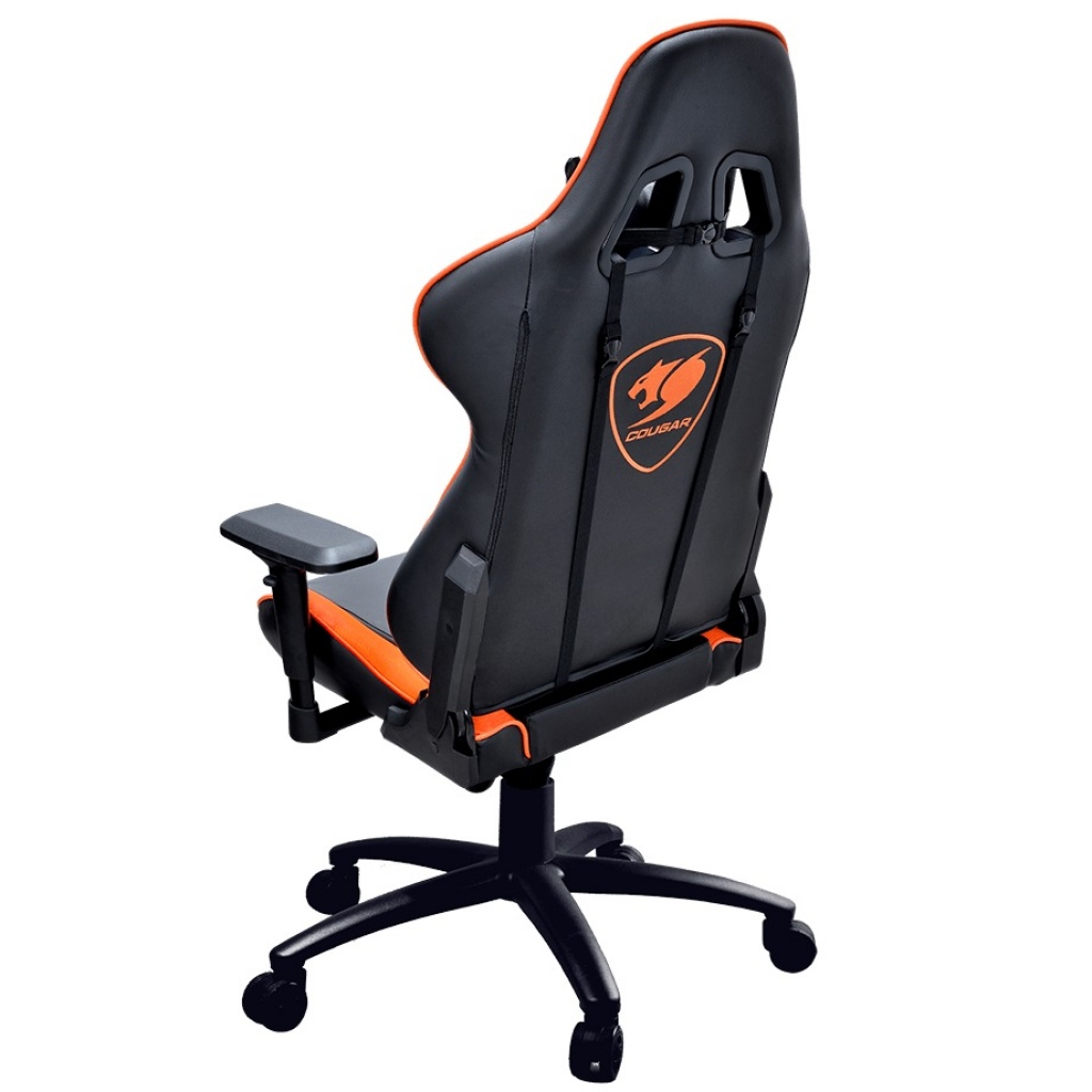 Silla Gamer Cougar Armor Cuero Sintético Respirable Almohada Cabeza y