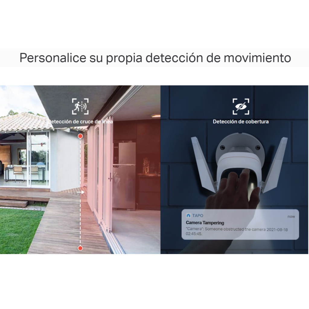 Camara De Seguridad Ip De Exterior Tp Link Tapo C320ws Wifi Con Alarma  Resolucion 2k Control De Voz 128gb Almacenamiento