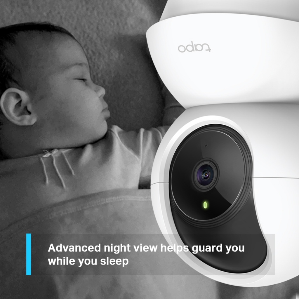 TP-Link Tapo - Cámara de seguridad 2K Pan/Tilt para monitor de bebé, cámara  de perro con detección de movimiento y seguimiento, audio de 2 vías