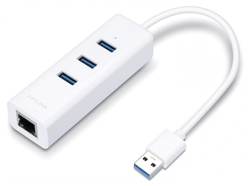 Adaptador de Red TP-Link UE330 USB 3.0 a Ethernet Gigabit + HUB USB 3.0