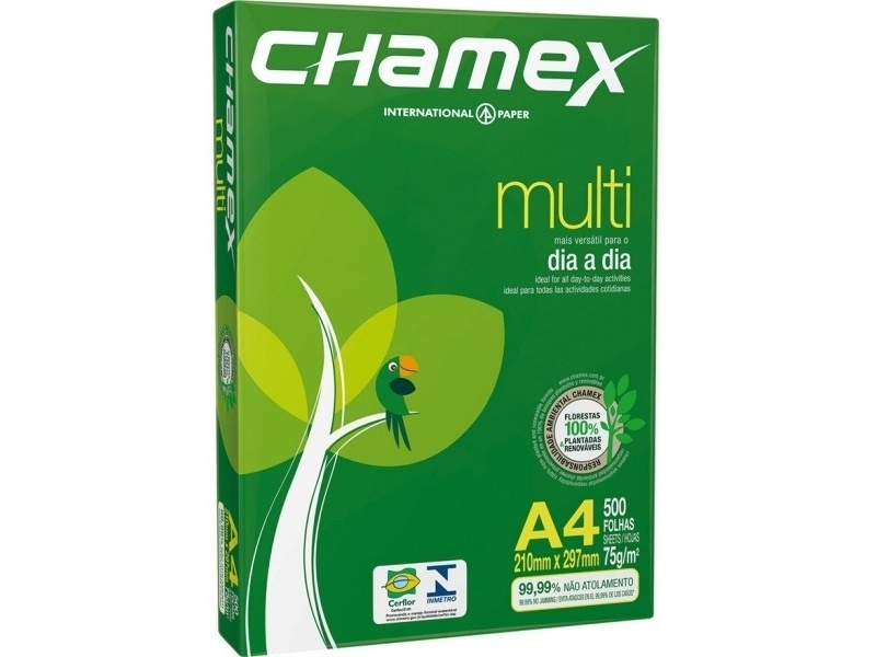 Papel Chamex A4 75g Resma x500 Hojas
