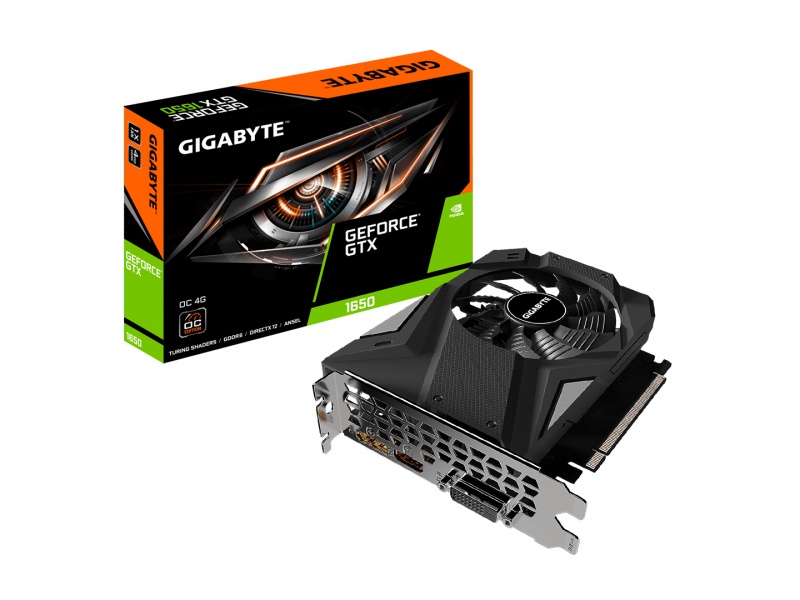 Tarjeta de Video Gigabyte GTX1650 4GB GDDR6 PCI Express OC Edition DVI/HDMI/D-PORT