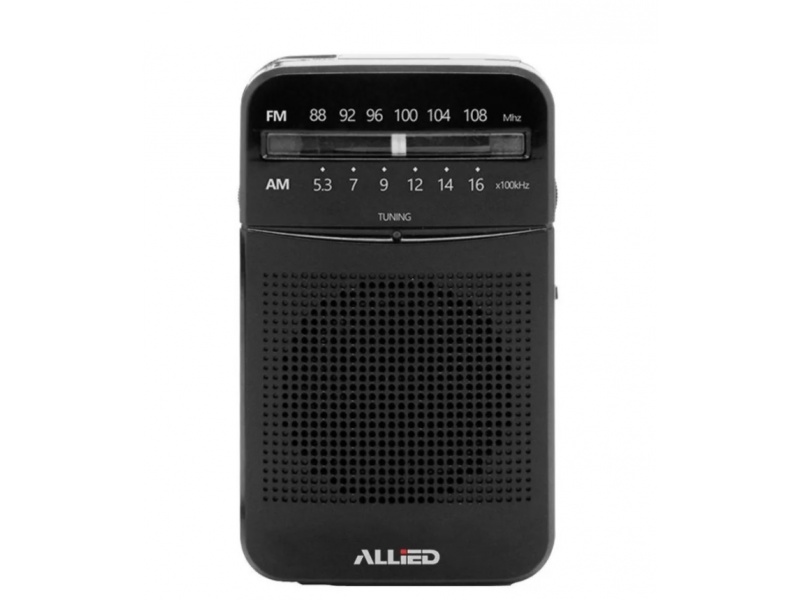 Radio Porttil Portable Clsica Allied AL-RA32 FM/AM de Bolsillo a Pilas