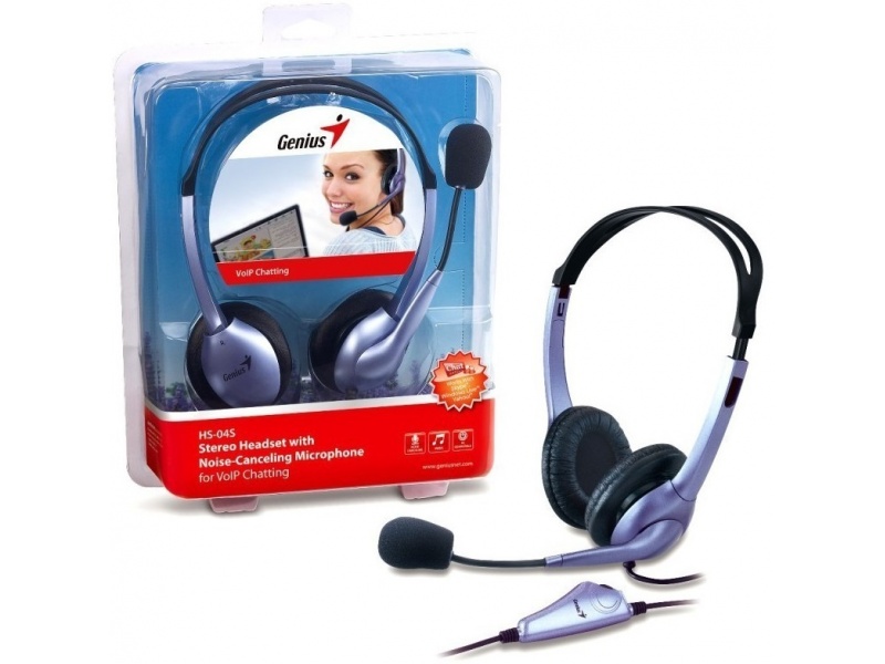 Auriculares Genius HS-04S con Microfono y Anulacion de Ruido