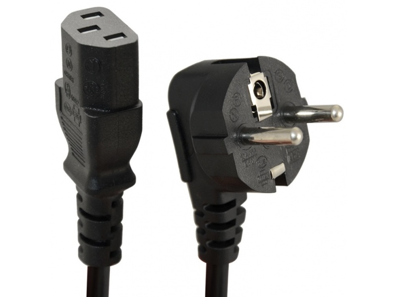 Cable de Corriente Schuko 1 Metro para PC y Monitores