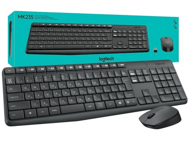 Combo Kit Teclado y Mouse inalambrico Logitech MK235