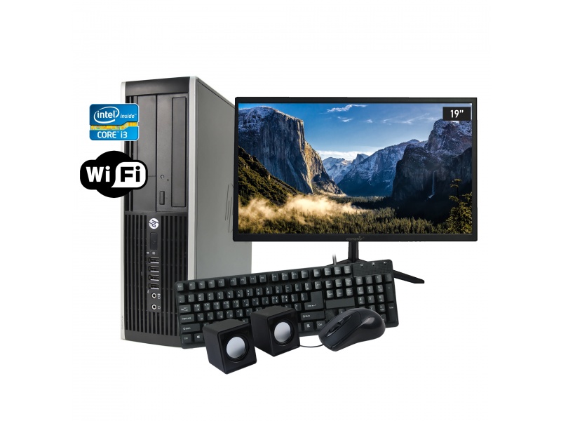 PC Computadora Completa Core i3-2120 4gb 250GB WiFi Windows 10 con Monitor LED 19'' Nuevo y Perifricos