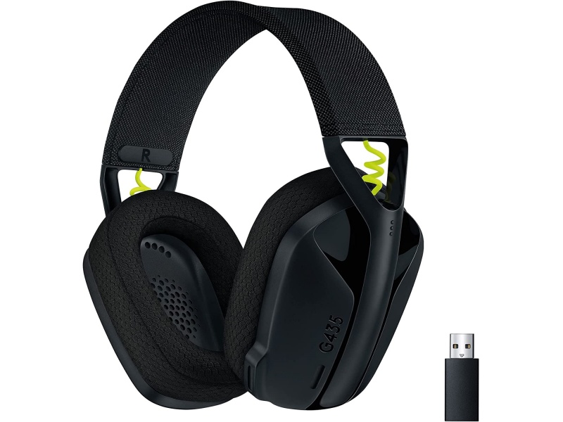 Auriculares Inalambricos Gaming Logitech G435 Lightspeed y Bluetooth Multiplataforma - Negro