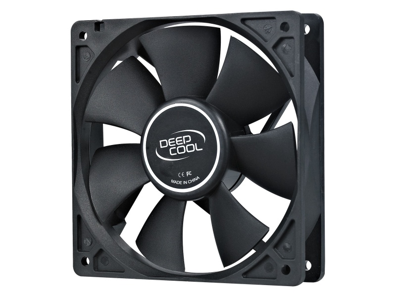 Fan Cooler Ventilador DeepCool XFAN 120 de 12x12 cm. Negro Sin iluminacin