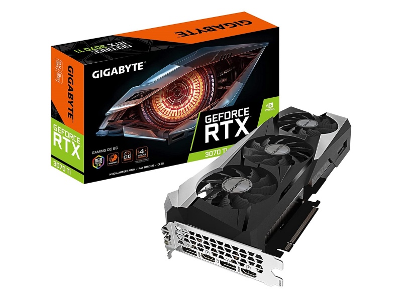 Tarjeta de Video Gigabyte GeForce RTX3070Ti 8GB DDR6 256bits Windforce 3x Gaming OC Edition HDMI/D-Port