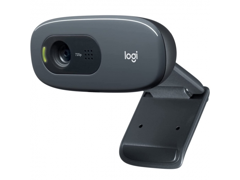 Camara Web Logitech C270 HD 720p/30fps con Microfono Clip Universal para agarre