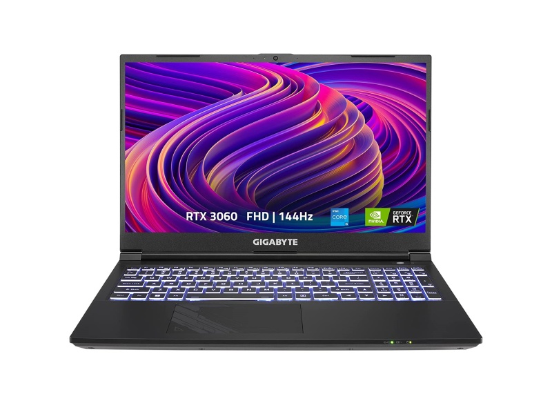Notebook Gamer Gigabyte G5 Led ips 15.6''  Full HD 144Hz Core i5-12500H 16GB 512GB SSD M.2 RTX3060 6GB GDDR6
