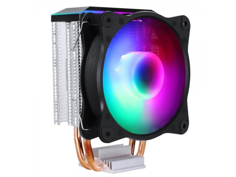 Disipador Fan Cooler de Aire para CPU Sama KA200D ARGB Para Intel y AMD - Negro