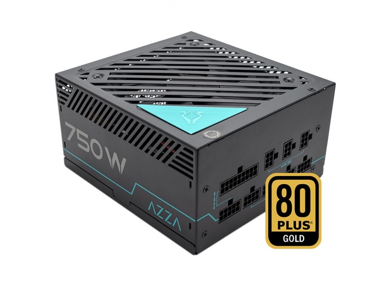 Fuente Gaming Zumax PSAZ-750G Full Modular 750W Reales 80 Plus Gold PCIe Fan 120mm